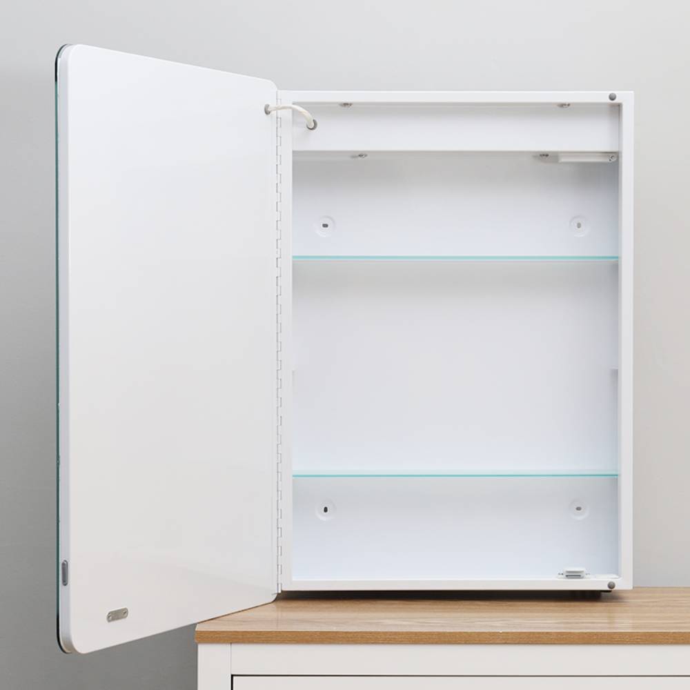 Rectangle Wall Mounted Led Mirror Cabinet