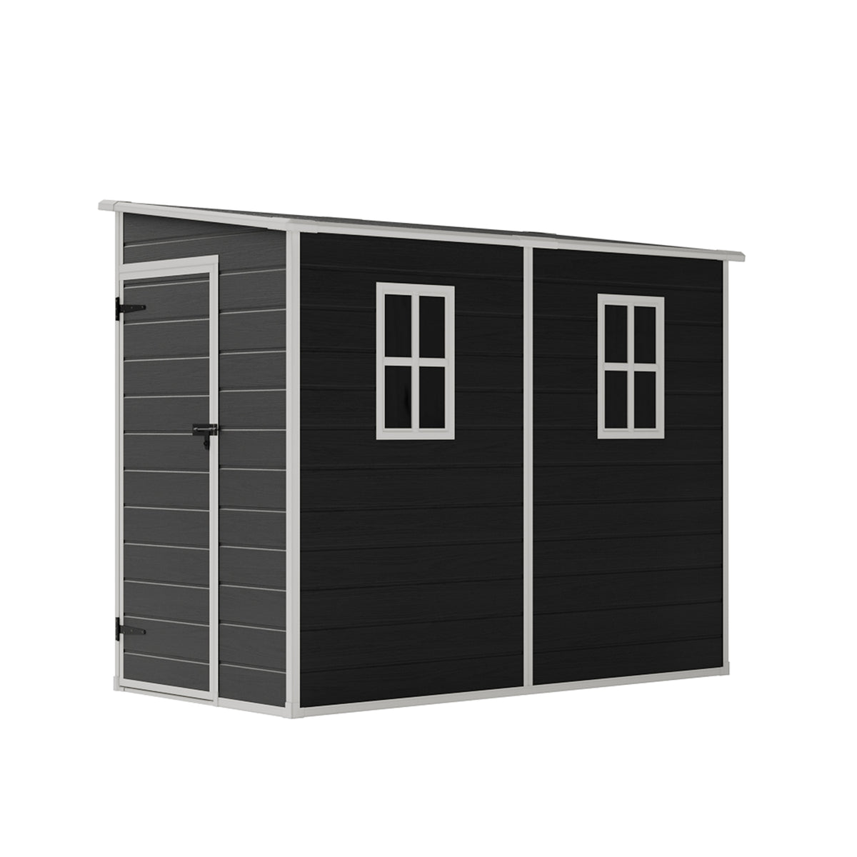 Breeins 8 X 4ft Garden Outdoor Tool Storage Shed With Pent Roof