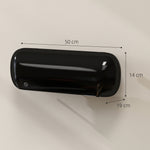 Ceramic Electric Heater 2000w With Fan, Wall Mounted | Black