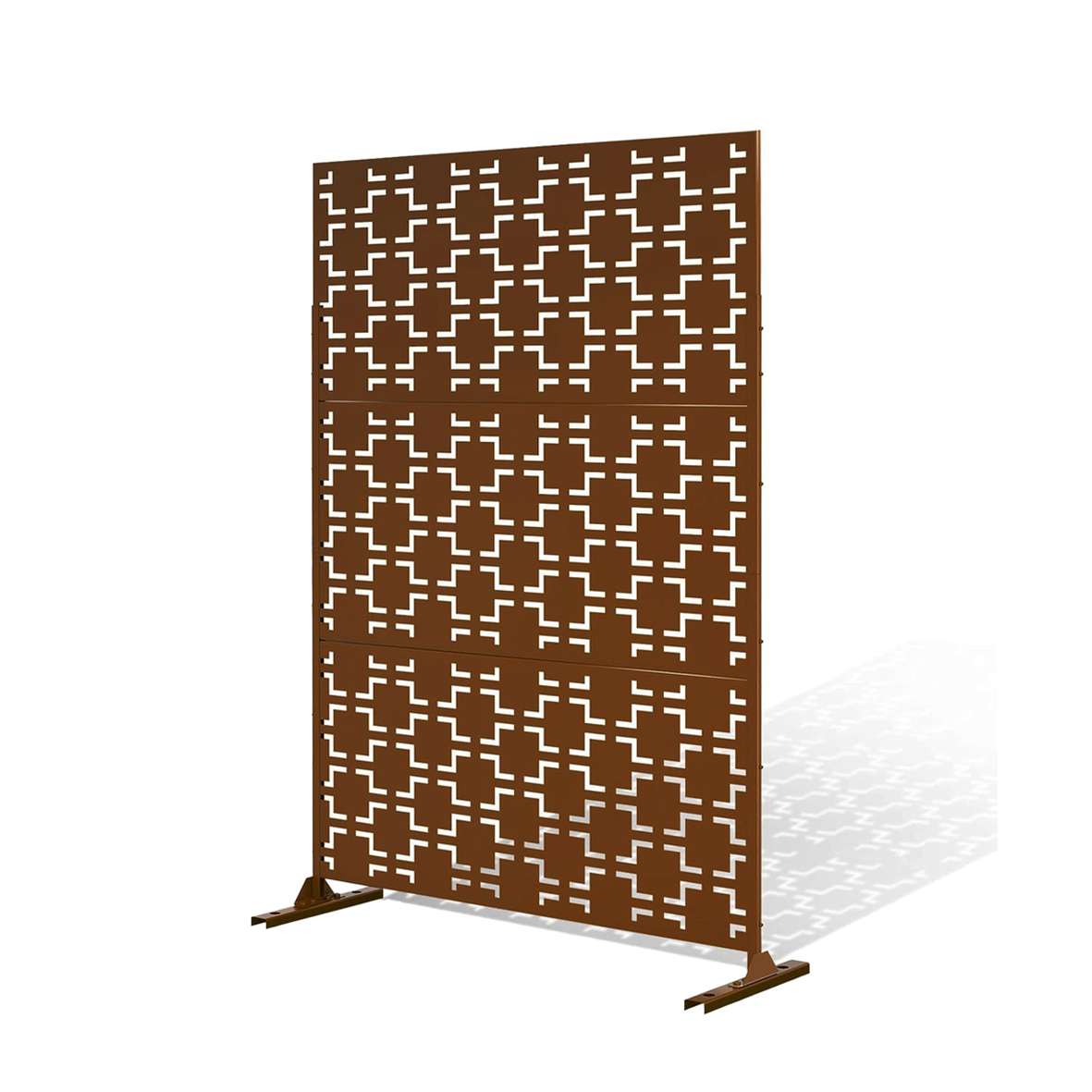 Metal Outdoor Privacy Screen 120cm X 180cm - Panels | 120cm x 180cm | Rust