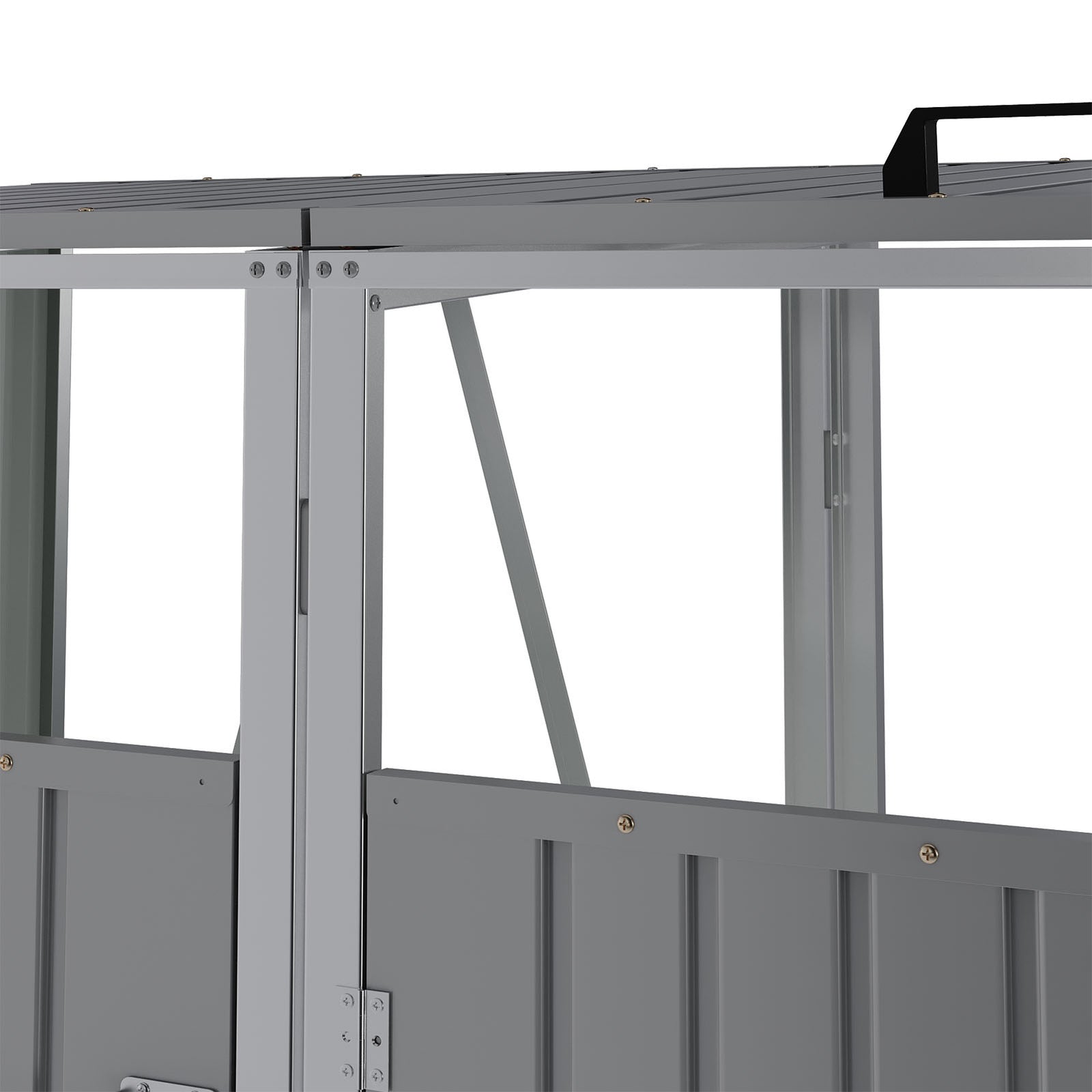 Breeins 5x4 Ft Metal Double Bin Storage Shed