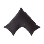 Egyptian Cotton Super Soft V Shaped Pillowcase 330 Tc | V Shape | Black