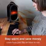 Glow Heat Electric Heater | White