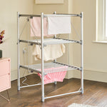 3 Tier Heated Clothes Airer Dryer With Cover