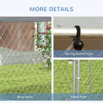 Outdoor Dog Kennel W/ Uv Roof For Large Dogs
