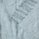 Nirvana Handwoven Slub Cotton Throw | 225cm x 255cm | Grey