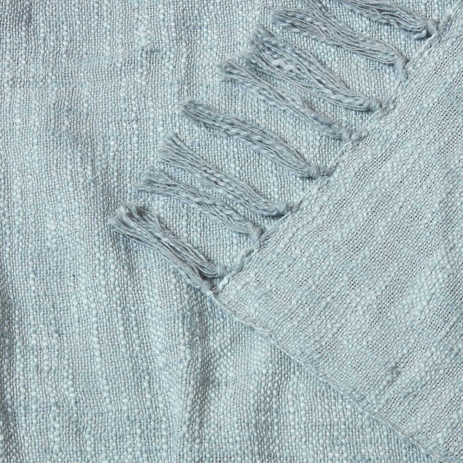 Nirvana Handwoven Slub Cotton Throw | 225cm x 255cm | Grey