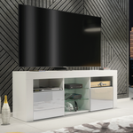 Pulse Tv Unit 145cm With Led Lights | Grey