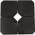 Set Of 4 Parasol Base, Up To 120kg, Black