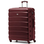 29" Large Suitcase Check-in Hold Luggage Hard Shell 4 Wheels Tsa Lock | Large | Burgundy