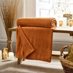 Snuggle Touch Supersoft Fleece Throw | 150cm x 200cm | Orange