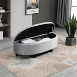 Semi-circle Bed End Bench Ottoman With Storage
