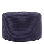Frankie Cord Bean Bag Pouffe | Navy Blue