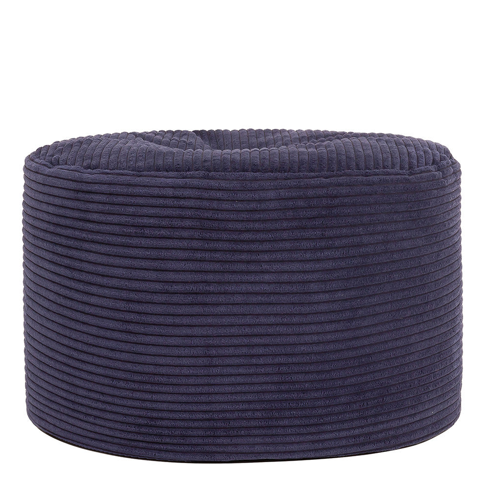 Frankie Cord Bean Bag Pouffe | Navy Blue