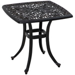 Cast Aluminium Bistro Table W/ Umbrella Hole | Bronze
