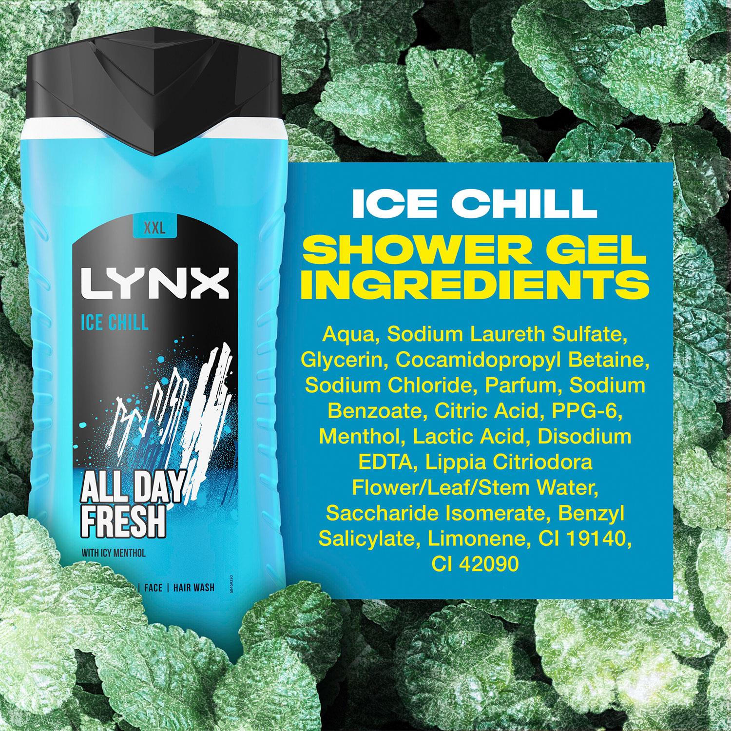 Ice Chill 12h Refreshing Fragrance Shower Gel Bodywash, 6x 500ml