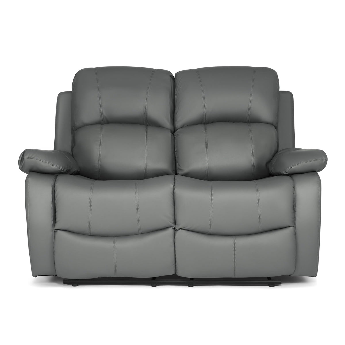 Manual Recliner Sofa 2 Seater Faux Leather | Grey