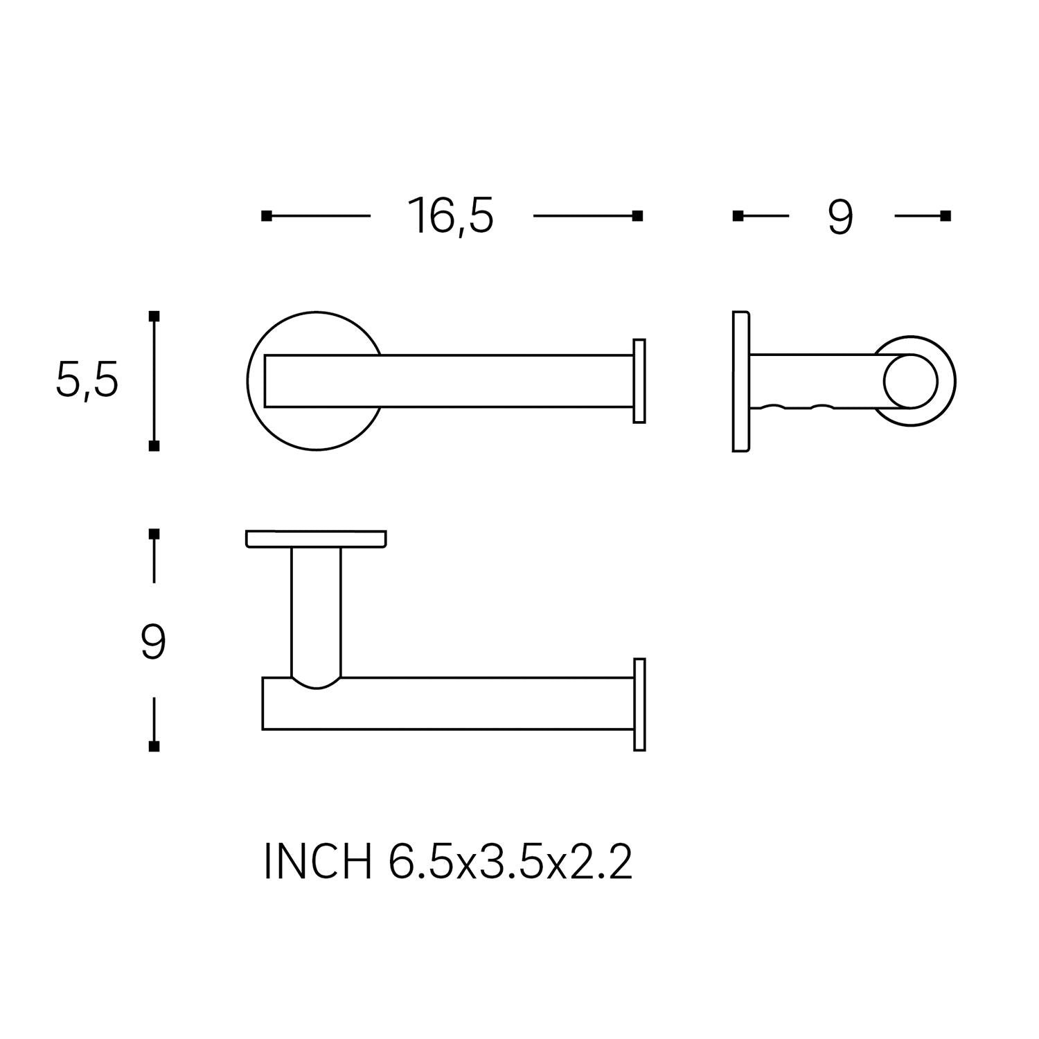 Paper Holder Without Cover Chrome Architect Sp