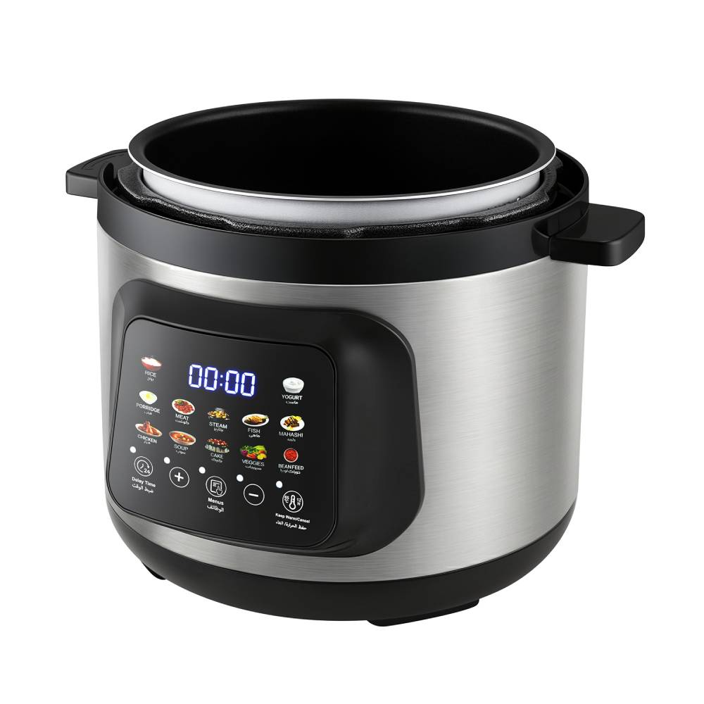 6l Smart Electric Pressure Cooker With Led Display, 1000w Multi Cooker, 12 Preset Cooking Menus, Touch Control, Non-stick Inner Pot