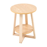 Breeins 2-tier Round Wooden Coffee Side Table