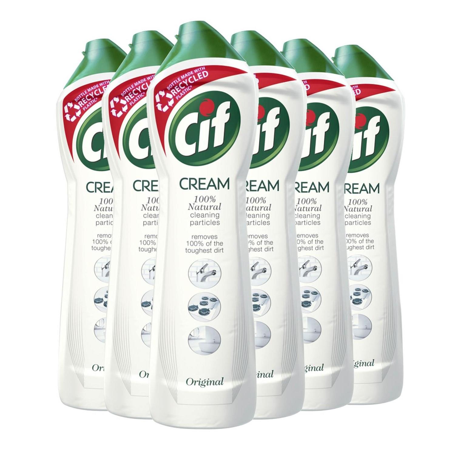 100% Natural Cleaning Particles Original Cream Cleaner 500ml, 6pk