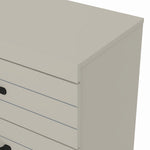 3+3 Drawer Chest - Storage Dresser For Bedroom | Light Grey