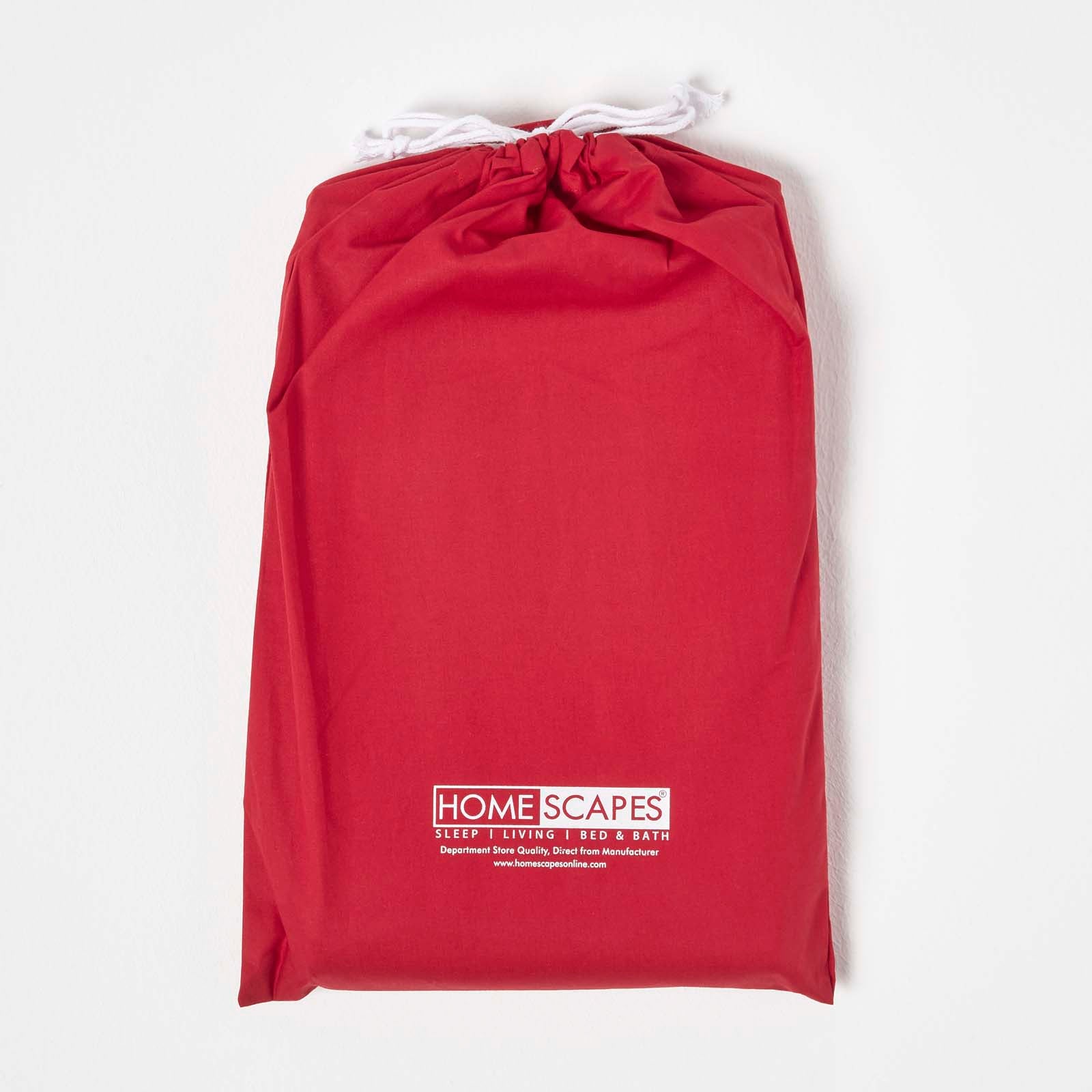 Cotton Cot Bed Duvet Cover Set 200 Thread Count | Cot Bed | Red