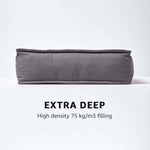 Cotton Dining Chair Booster Cushion | 40cm x 40cm | Charcoal Grey