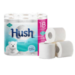 Hush Luxury 3ply Bathroom Tissue, 72 Rolls - Scented Core