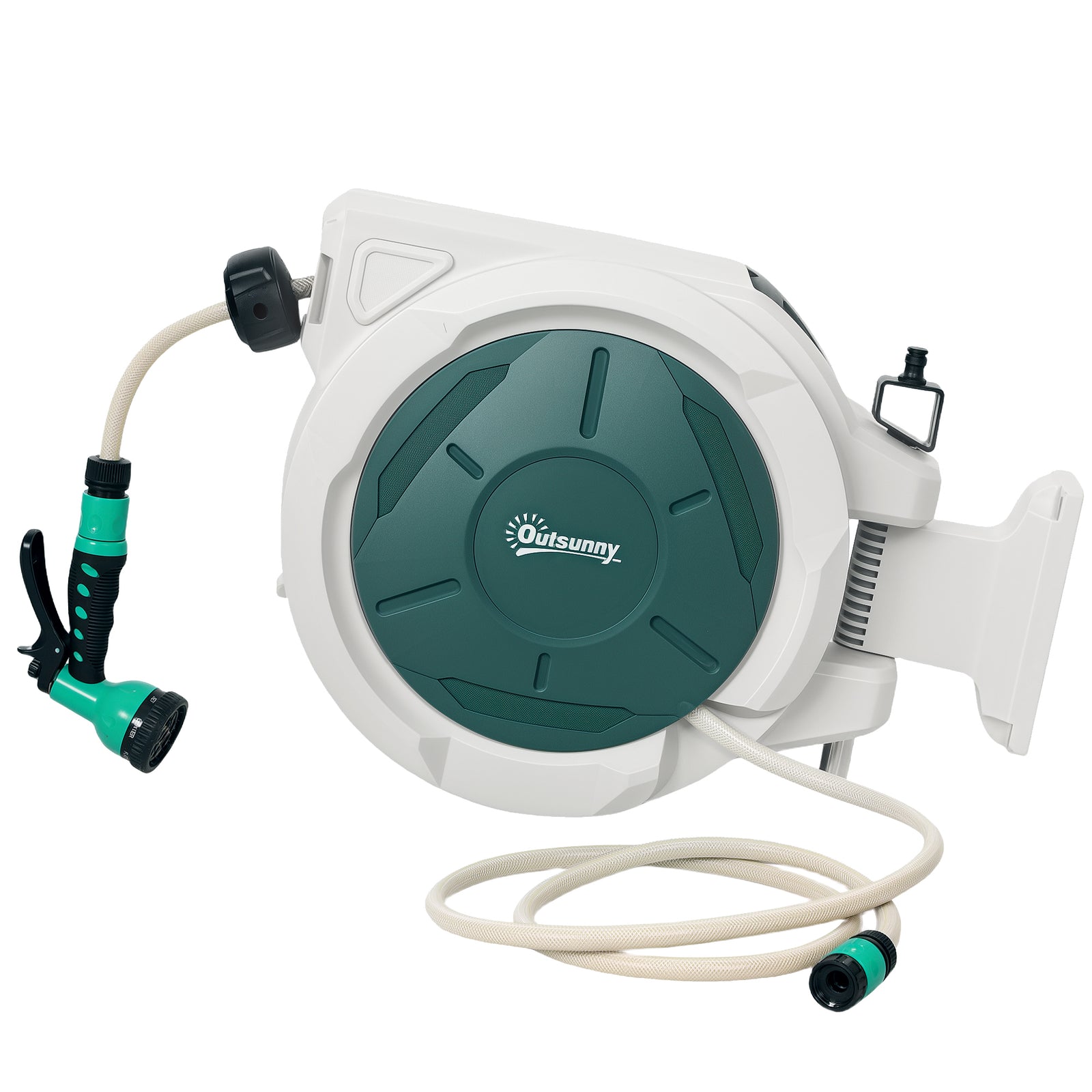 Retractable Hose Reel, 30+2m Garden | Grey