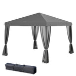 Heavy Duty Pop Up Gazebo With Removable Mesh Sidewall