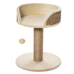 Cat Tree Tower Activity Centre With Scratching Posts | Beige