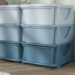 Kids Storage Units With Drawers 3 Tier Chest Dresser Tower | Blue