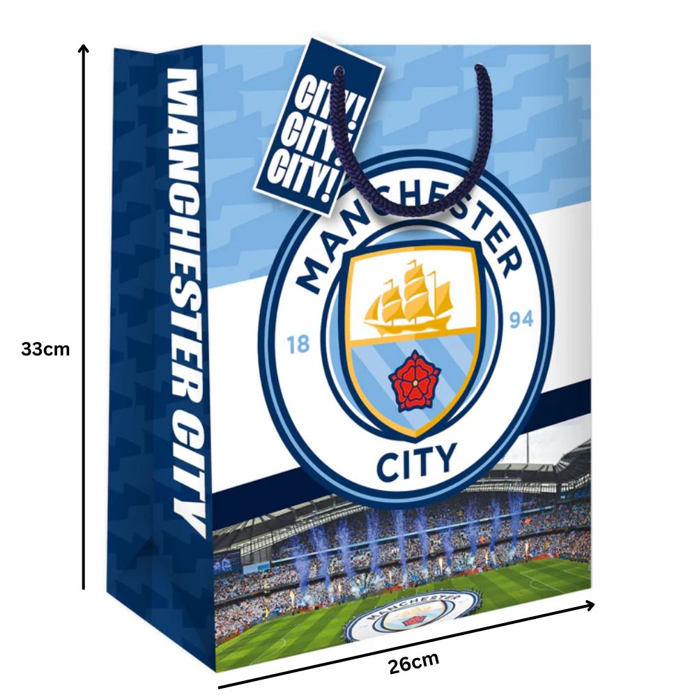 Manchester City FC Medium Gift Bag Official Product