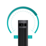 Elevate Smart Tower Fan With 12 Speeds And Remote Control | Grey