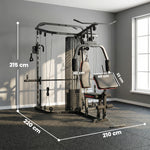 SPORTNOW Home Gym Smith Machine With 65kg Weight Stack