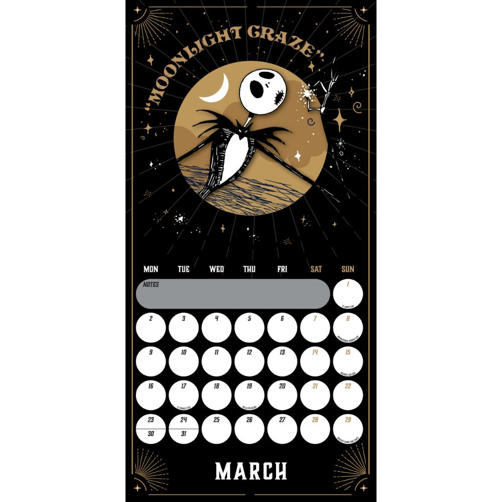 The Nightmare Before Christmas 2026 Square Calendar Official Product