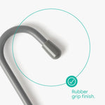 5pc Hanging 's' Hooks - Grey