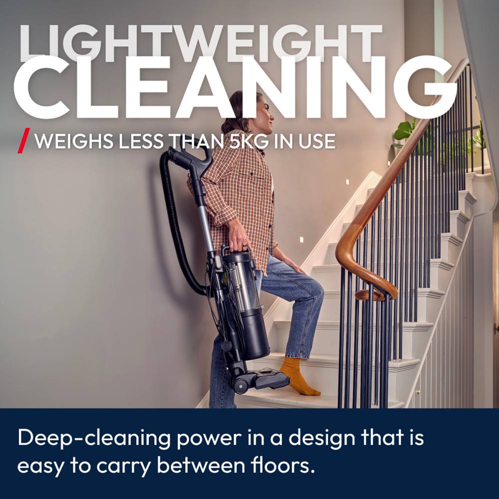 850w Upright Vacuum Cleaner With 2.5l Dust Bin, H13 Hepa Filter, Anti-tangle Brush & Led Light
