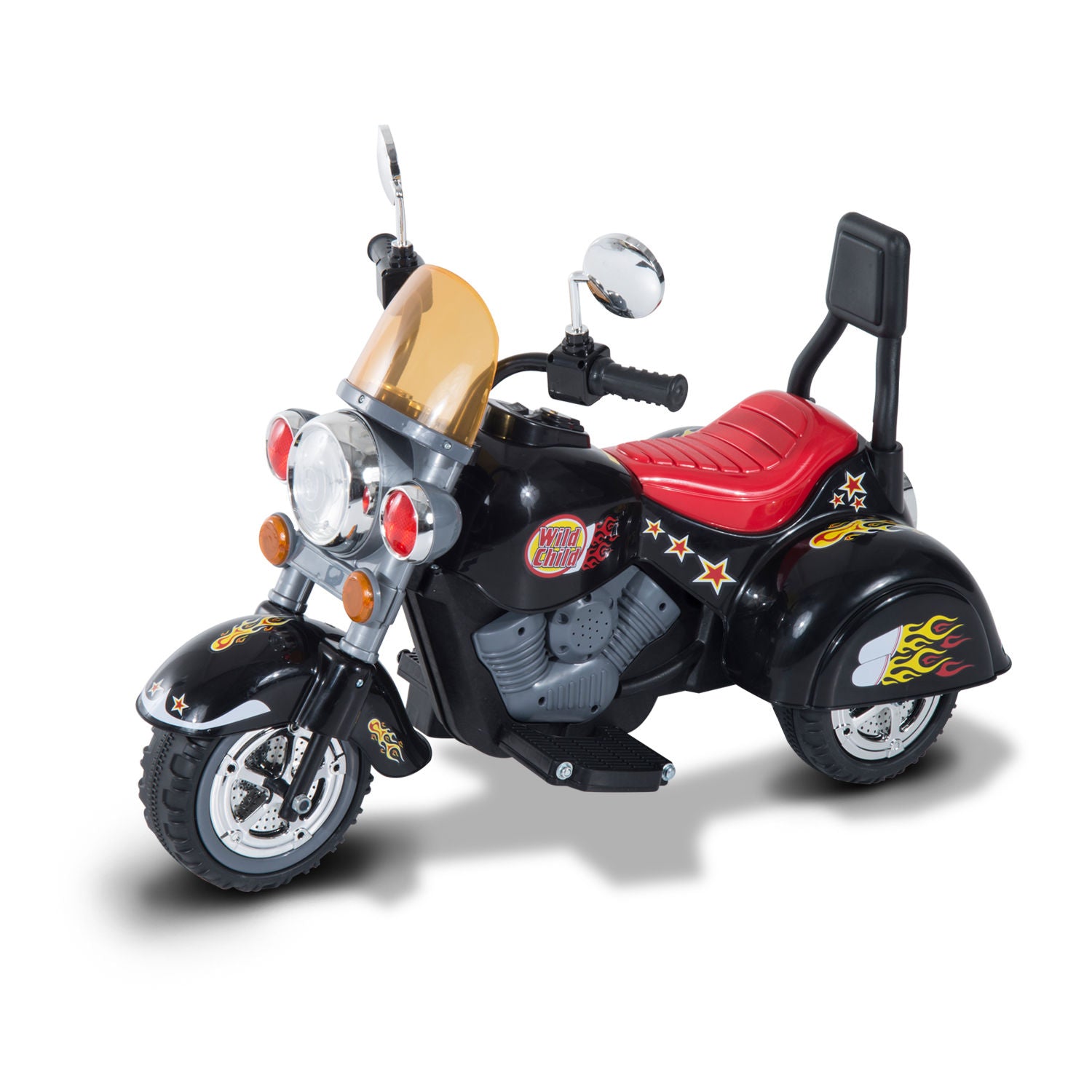 6v Kids Electric Motorbike Child Ride On Toy W/ Lights Sound Black