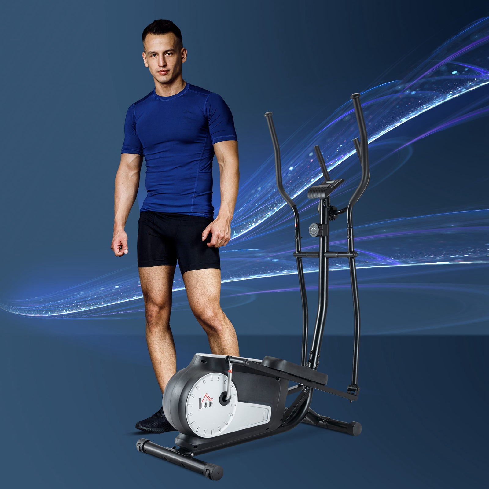 Elliptical Cross Trainer W/ Adjustable Resistance | Black