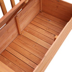 Outdoor Garden Storage Bench Patio Box All Weather Fir Wood