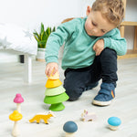 Wood & Silicone Forest Friends Playset - 6 Pieces