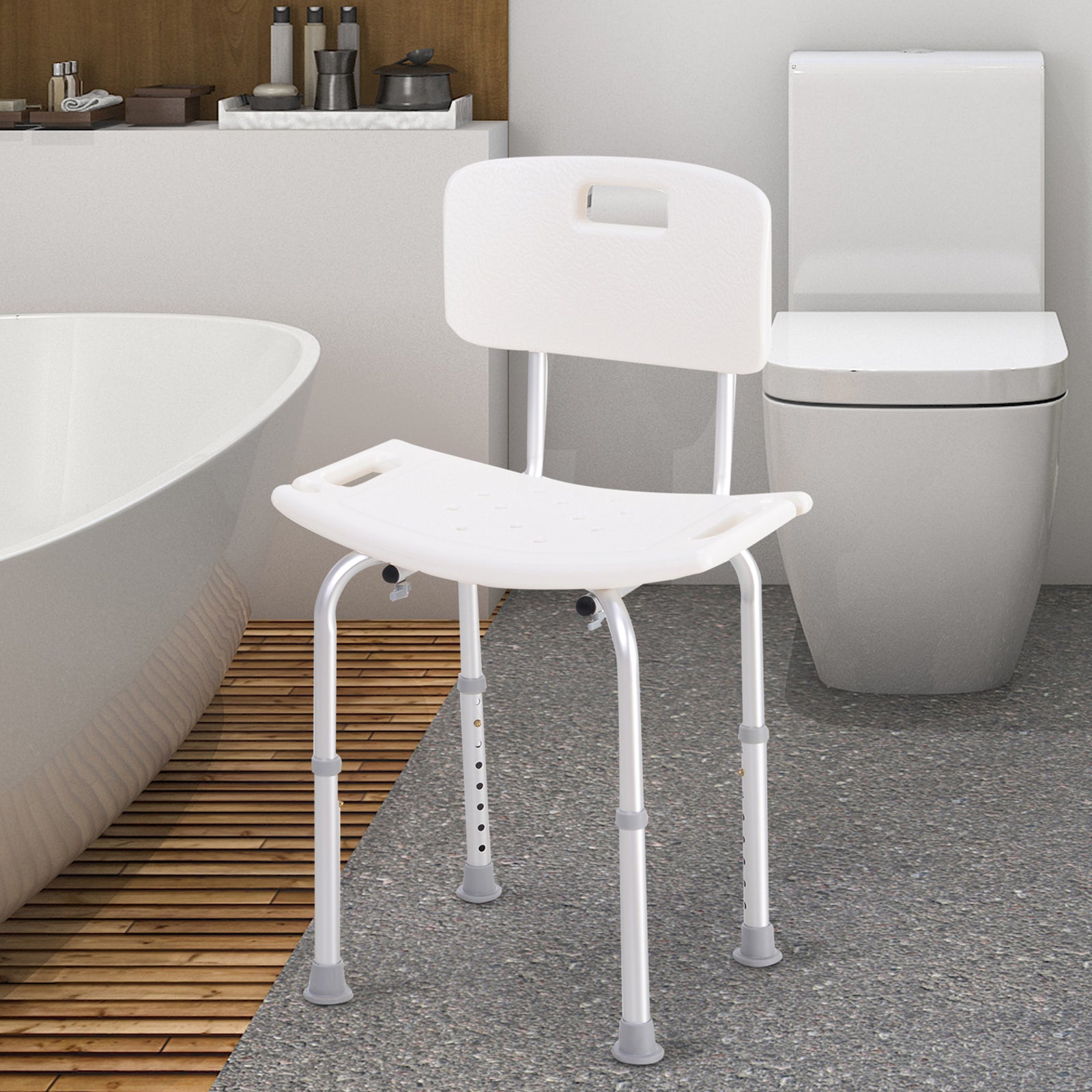 Bath Chair Shower Seat Elderly Aids Adjustable