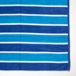 HOMESCAPES Blue Stripe 100% Recycled Cotton Beach Towel