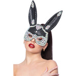 Black Jewel Sequin Rabbit Mask