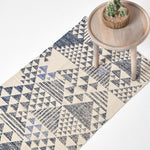 Delphi Geometric Style 100% Cotton Printed Rug | 200cm | Grey & White