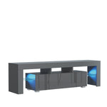 Aria Tv Unit 160cm With Led Lights | Dark Grey