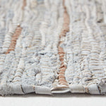 Leather Glitter Rug | 150cm x 95cm | Silver