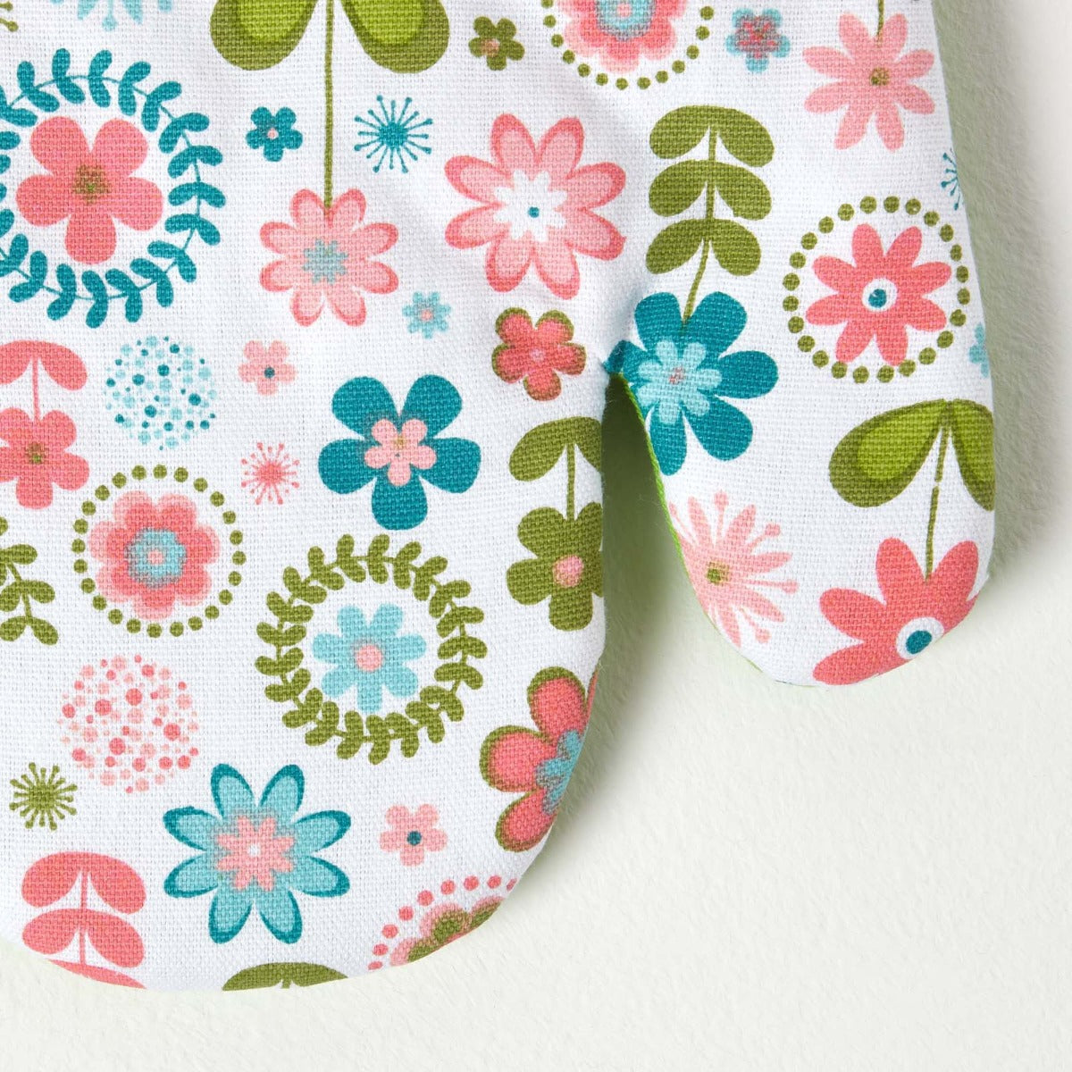 Retro Flower Cotton Oven Glove